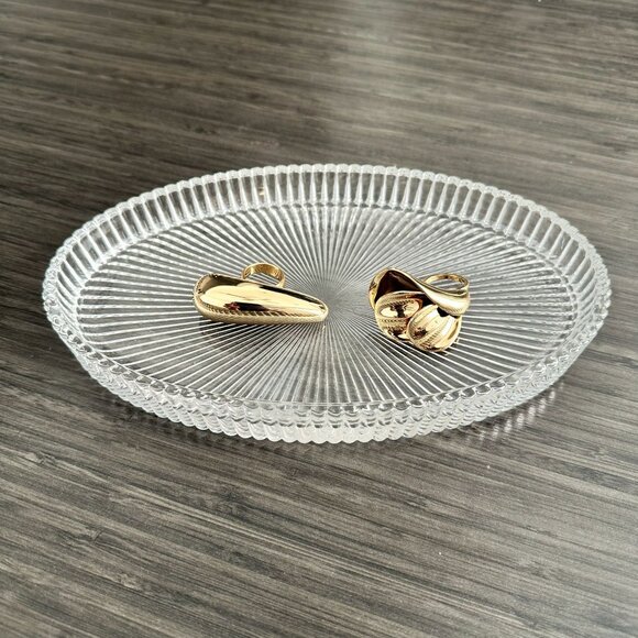 Zara Statement Ring Set in Gold Tone - Picture 1 of 11